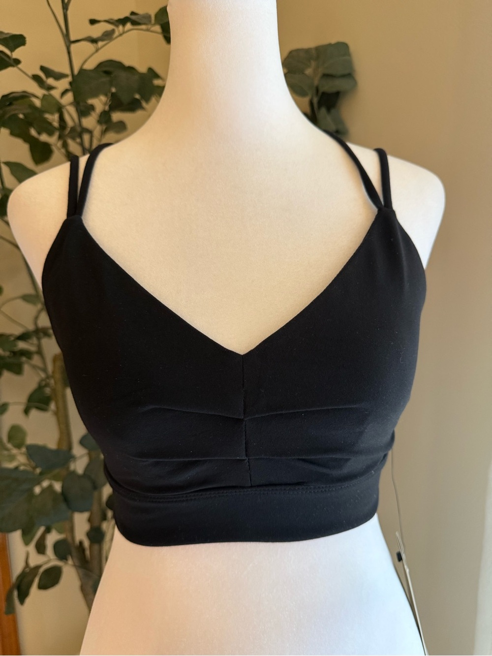 Glider Black Strappy Bralette size S NWT